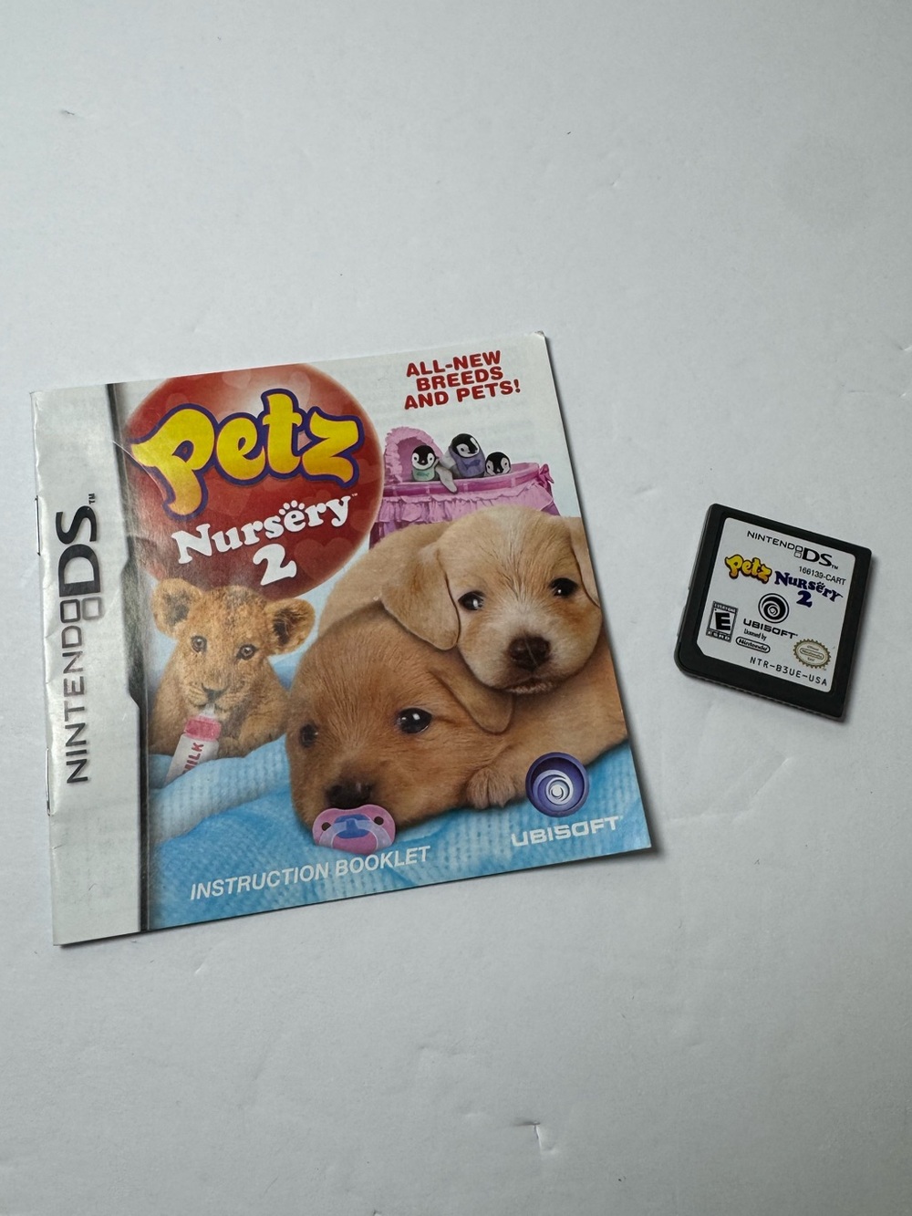 PETZ: NURSERY 2 NINTENDO DS GAME Game & Instruction Booklet Only